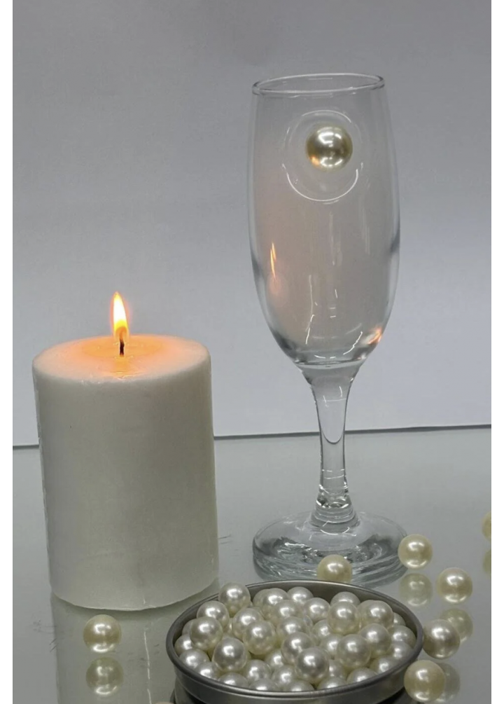 KirLiNova İnci Detaylı Kokteyl Kadehi 2 li (Kahve Yanı Su/Kokteyl Bardak) 190 ml