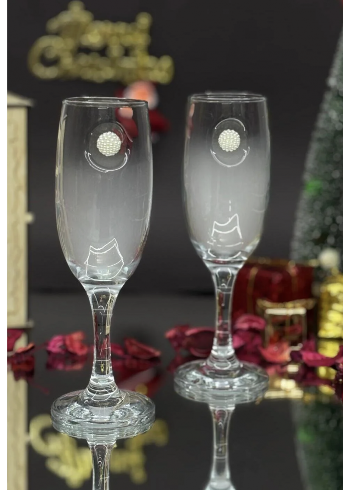 KirLiNova Beyaz Böğürtlen Kokteyl Kadehi 2 li (Kahve Yanı Su/Kokteyl Bardağı)