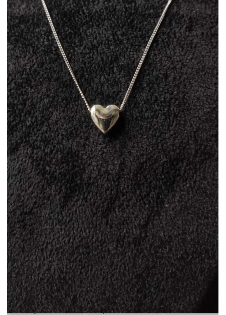 KirLiNova Kalp Figürlü Minimal Gümüş Ton Kolye -Gümüş