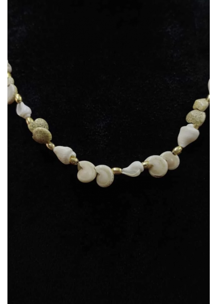 KirLiNova Deniz Kabuğu Detaylı Boncuklu Kadın Kolye