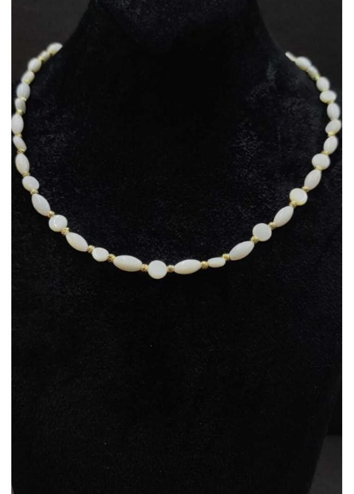 KirLiNova Doğal Taş Görünümlü Boncuk Detaylı Kadın Kolye