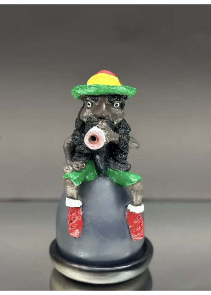 KirLiNova Bob Marley Figürlü Biblo Tütsülük – El Yapımı Dekoratif Biblo